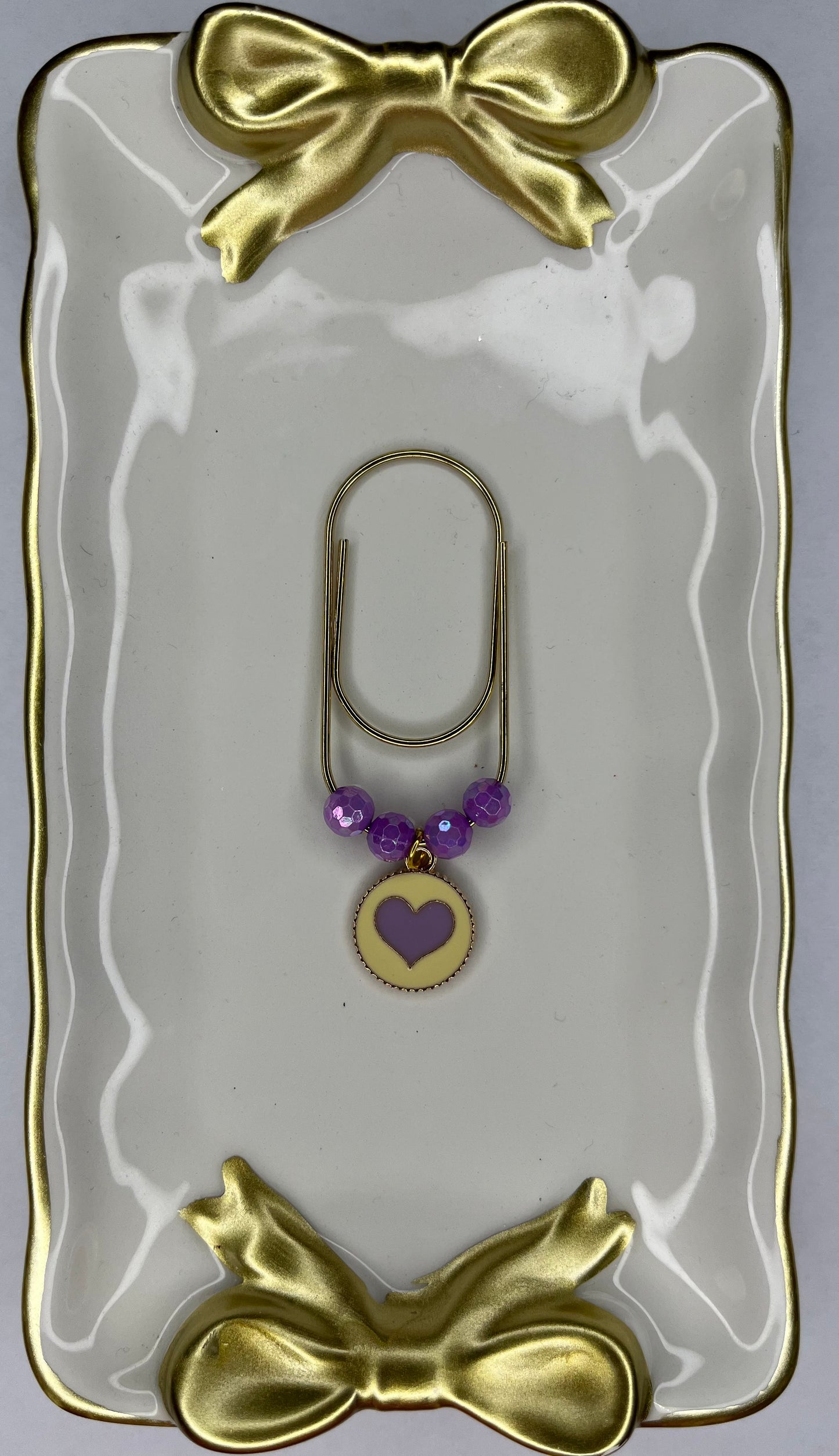 Large Paperclip Heart Charms