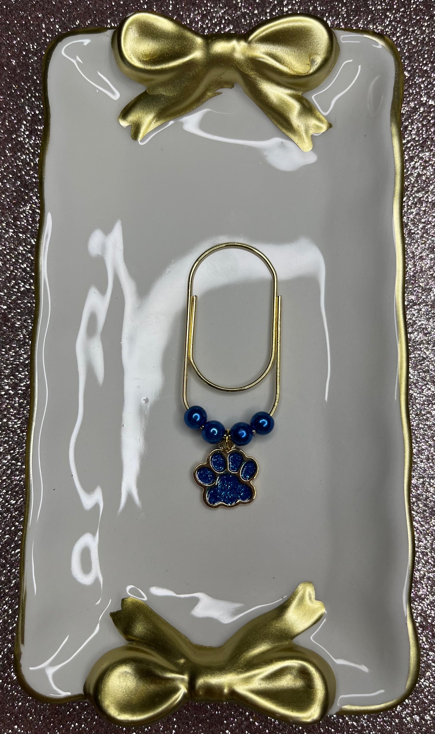Large Paperclip Paw Charms