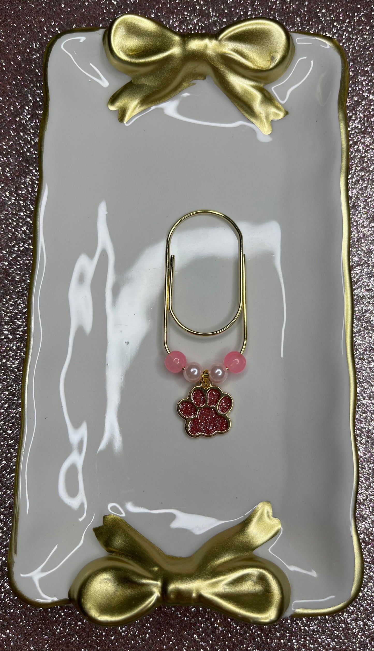 Large Paperclip Paw Charms