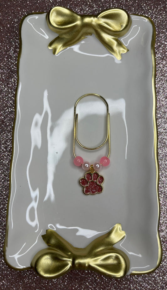Large Paperclip Paw Charms