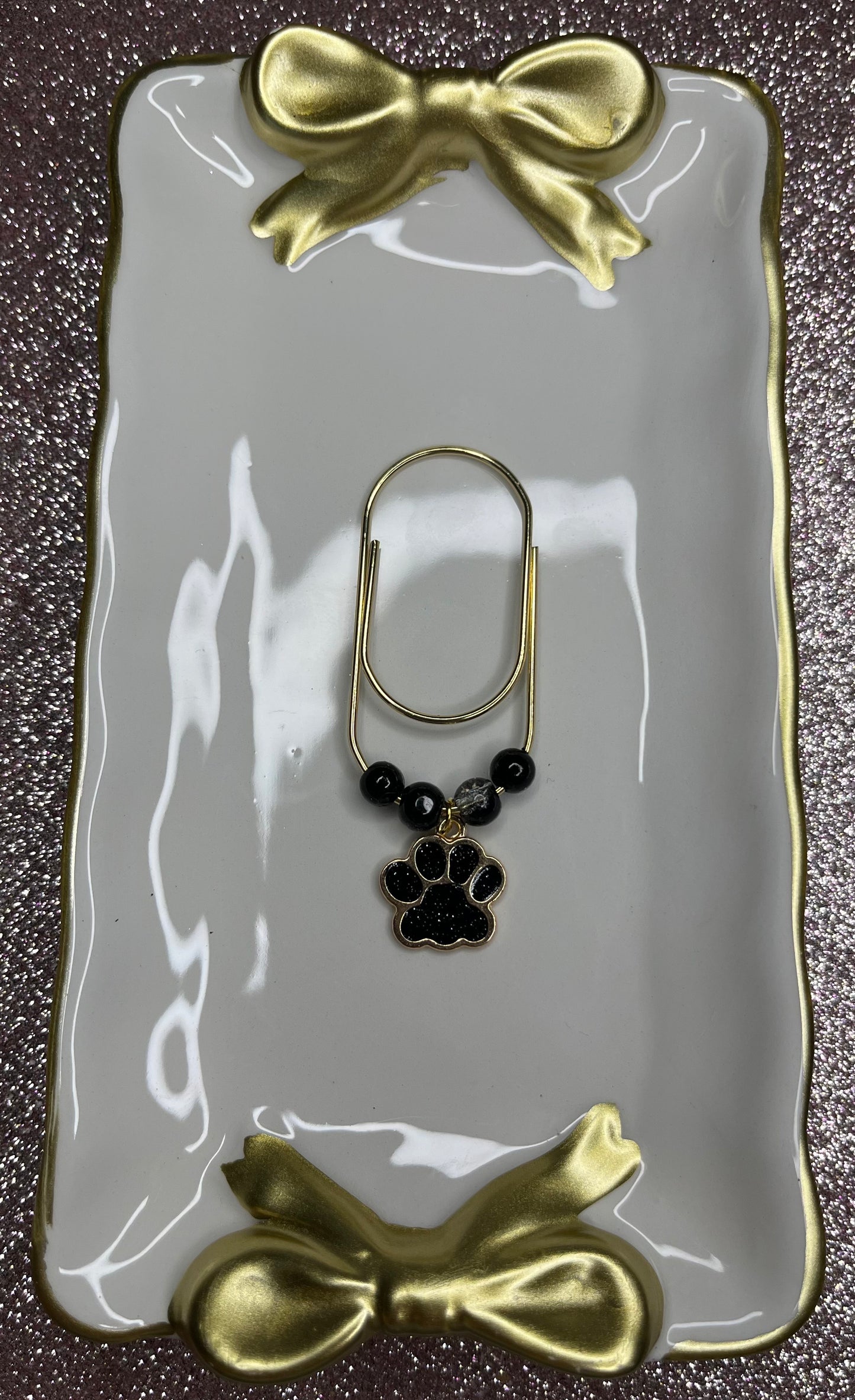 Large Paperclip Paw Charms
