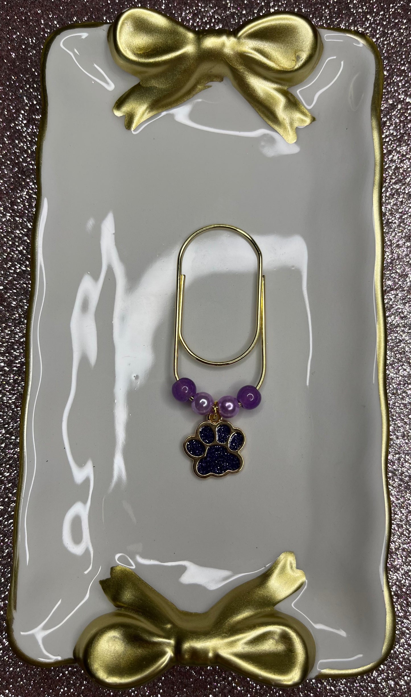 Large Paperclip Paw Charms