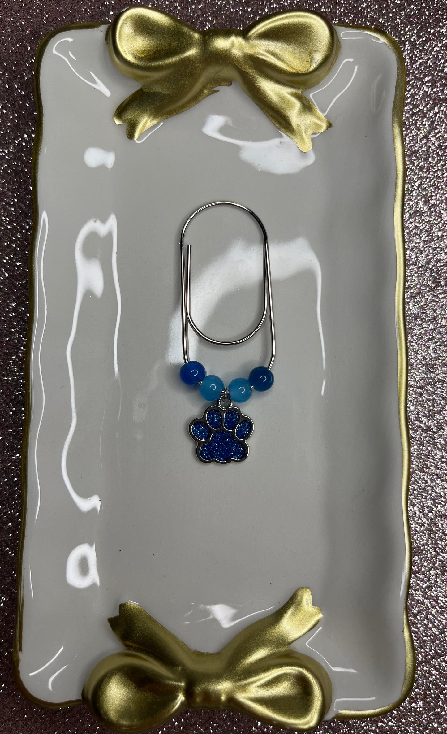 Large Paperclip Paw Charms