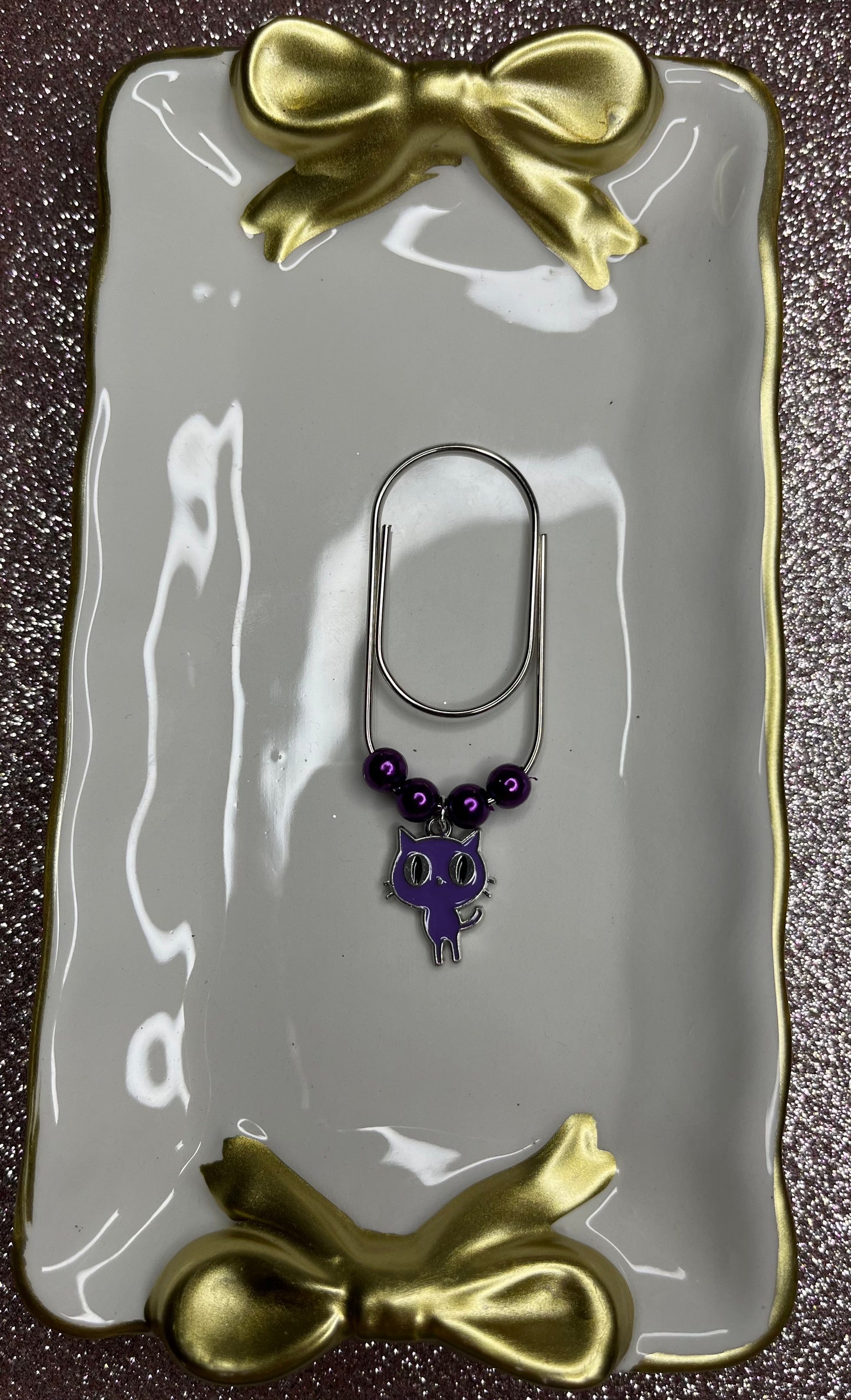 Large Paperclip Scaredy Cat Charms
