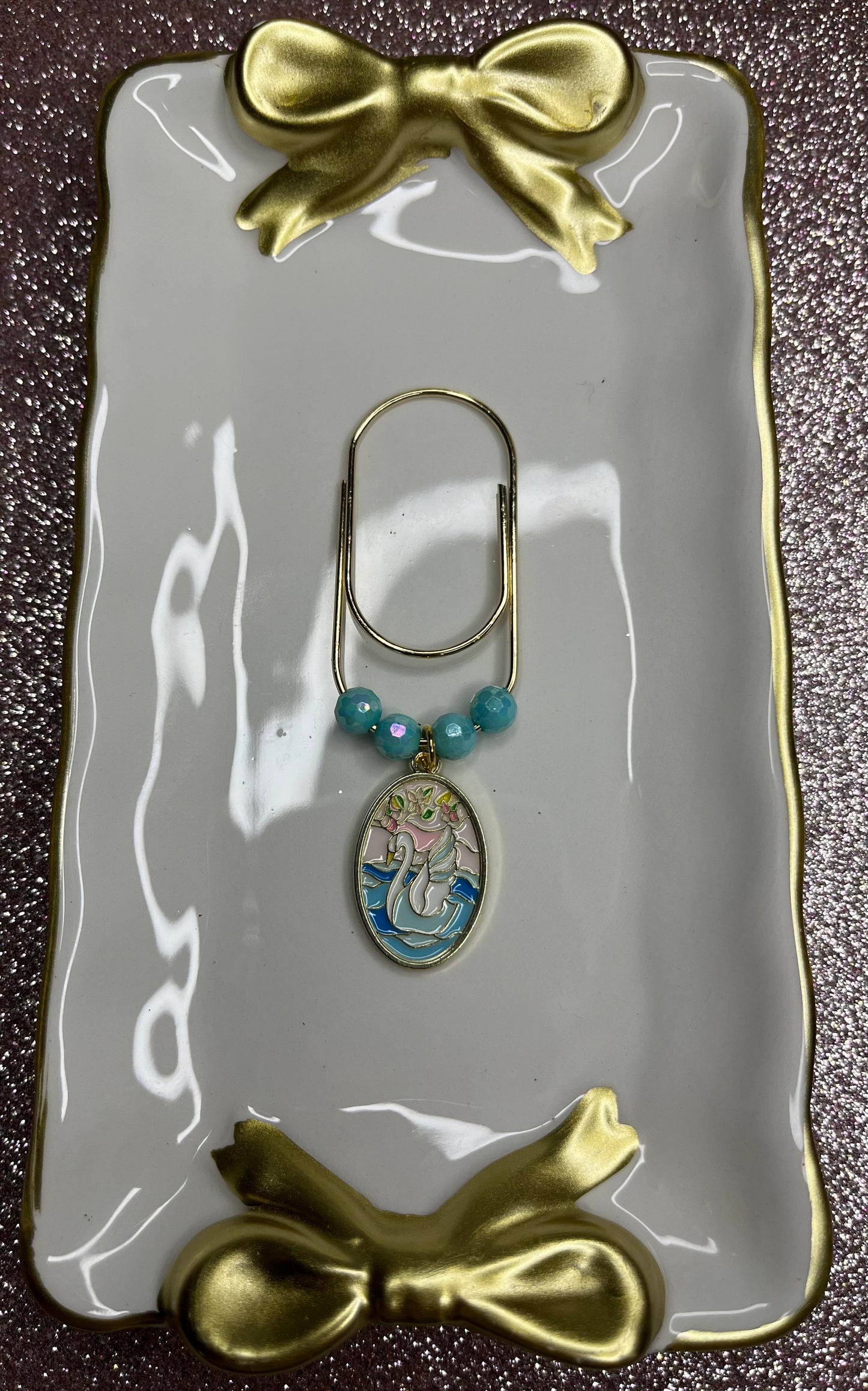 Large Paperclip Mosaic Charms