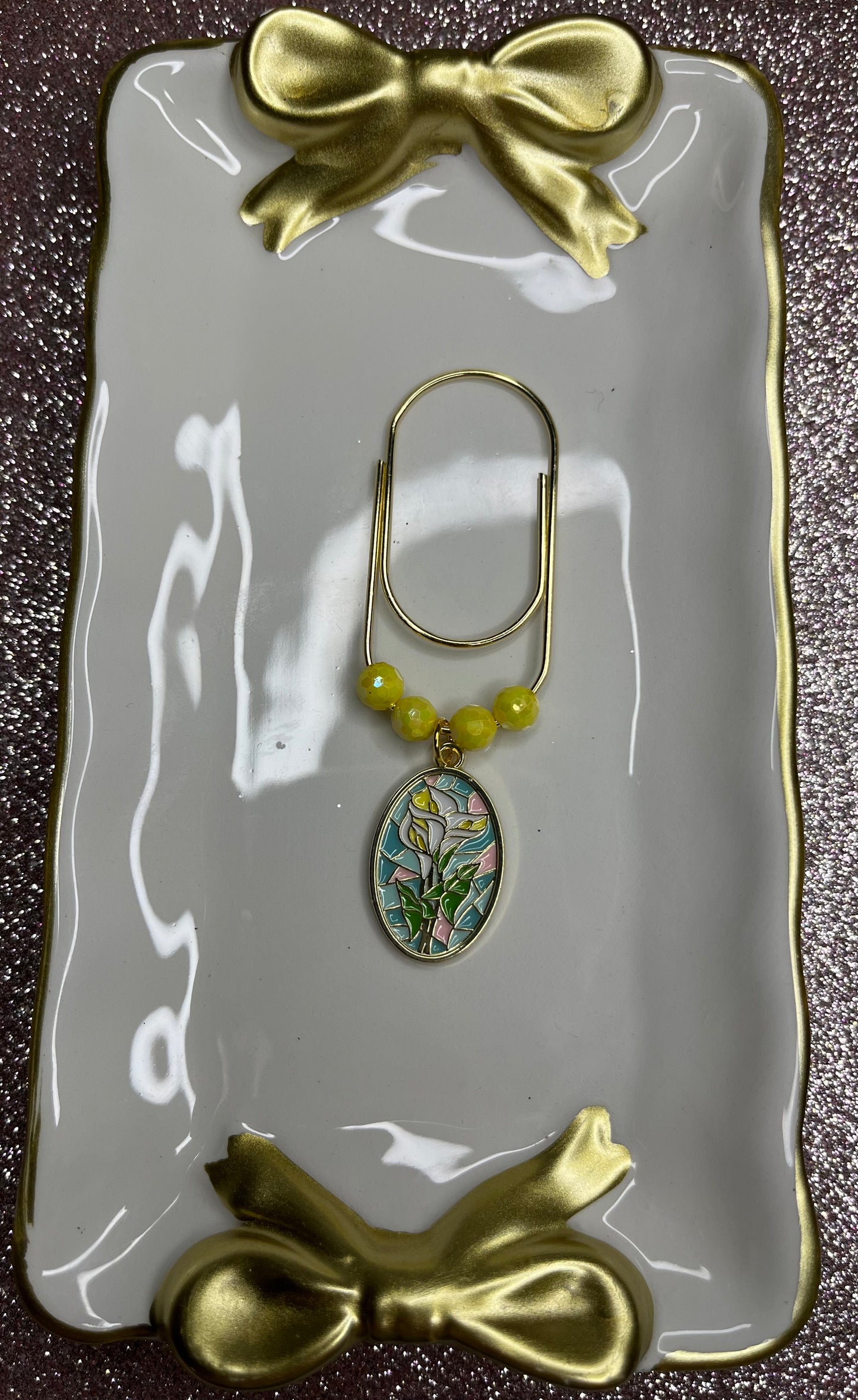 Large Paperclip Mosaic Charms