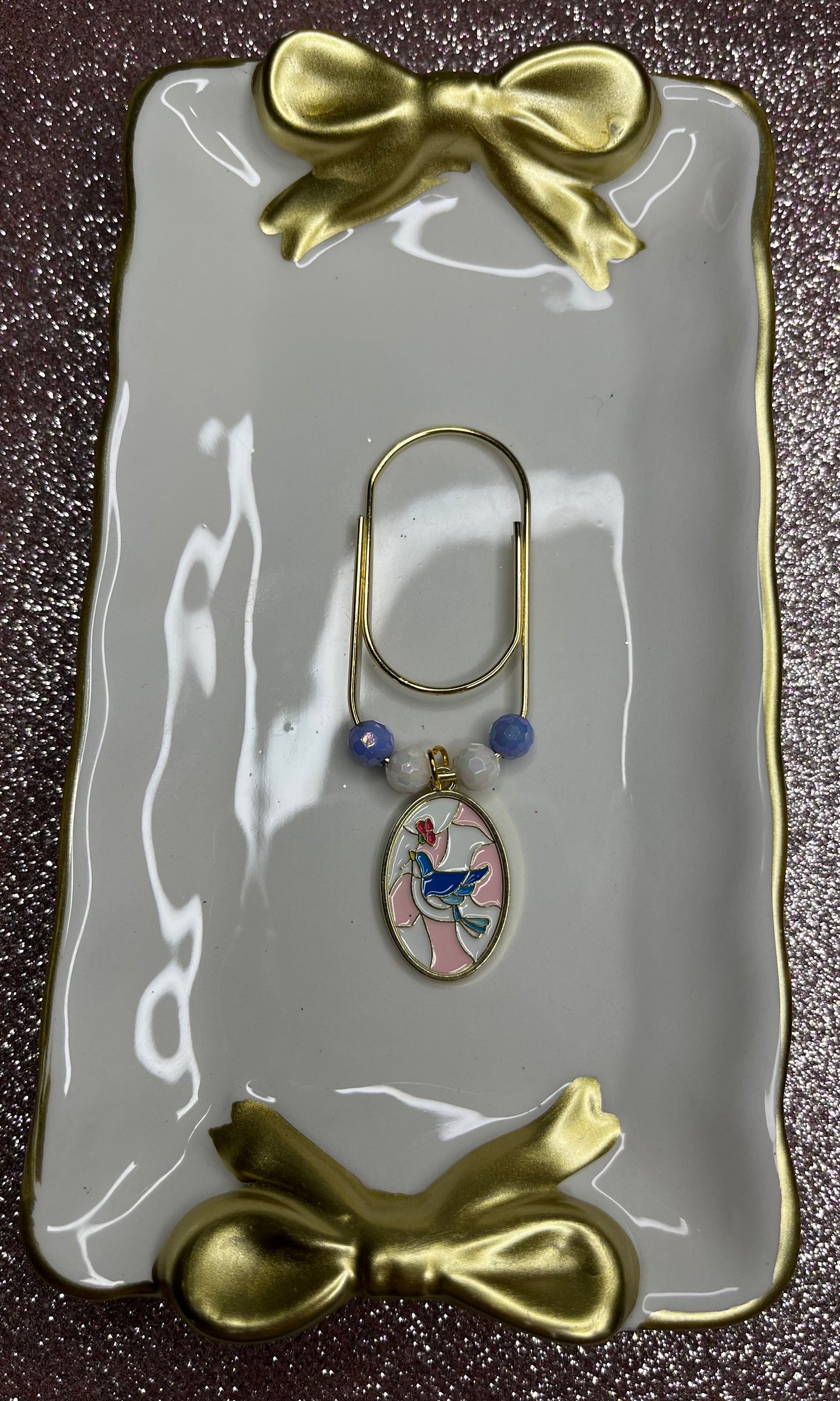 Large Paperclip Mosaic Charms