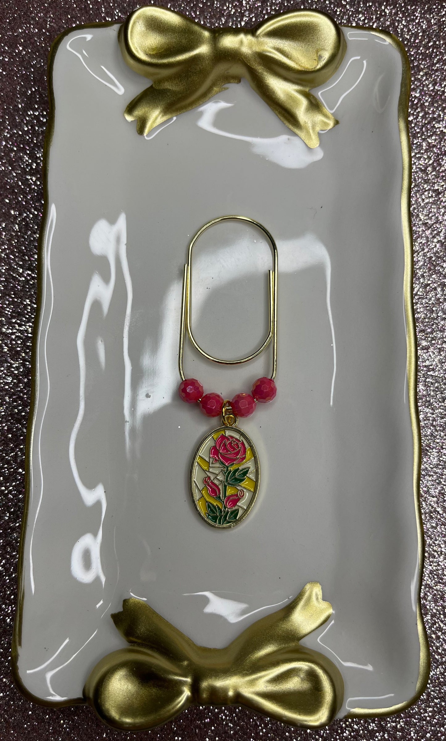 Large Paperclip Mosaic Charms