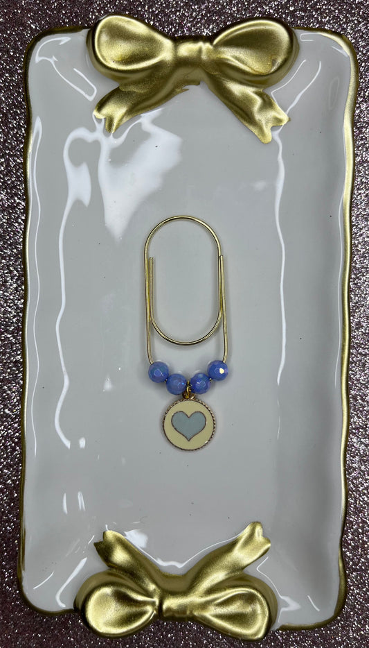 Large Paperclip Heart Charms