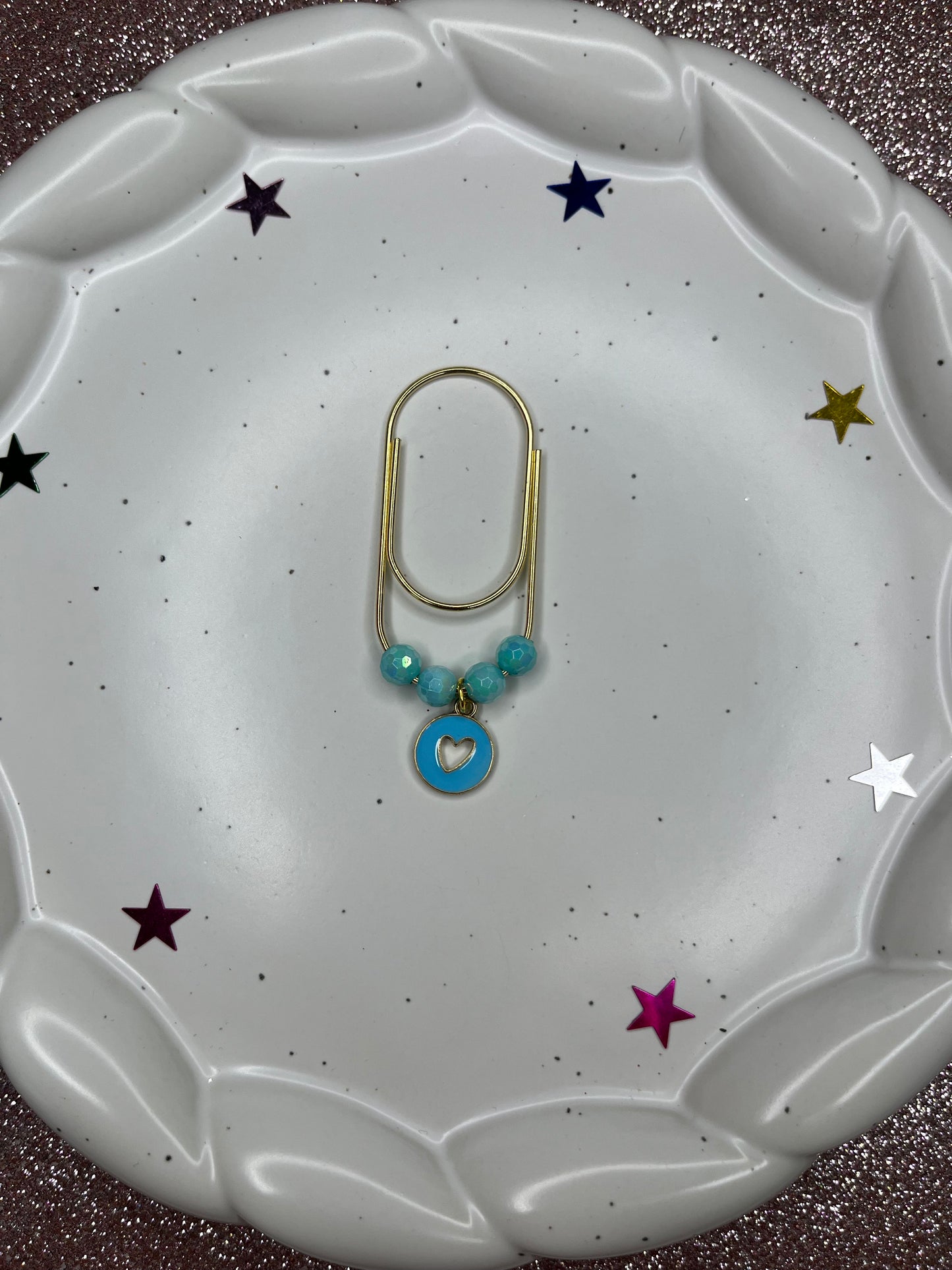 Large Paperclip Heart Charms