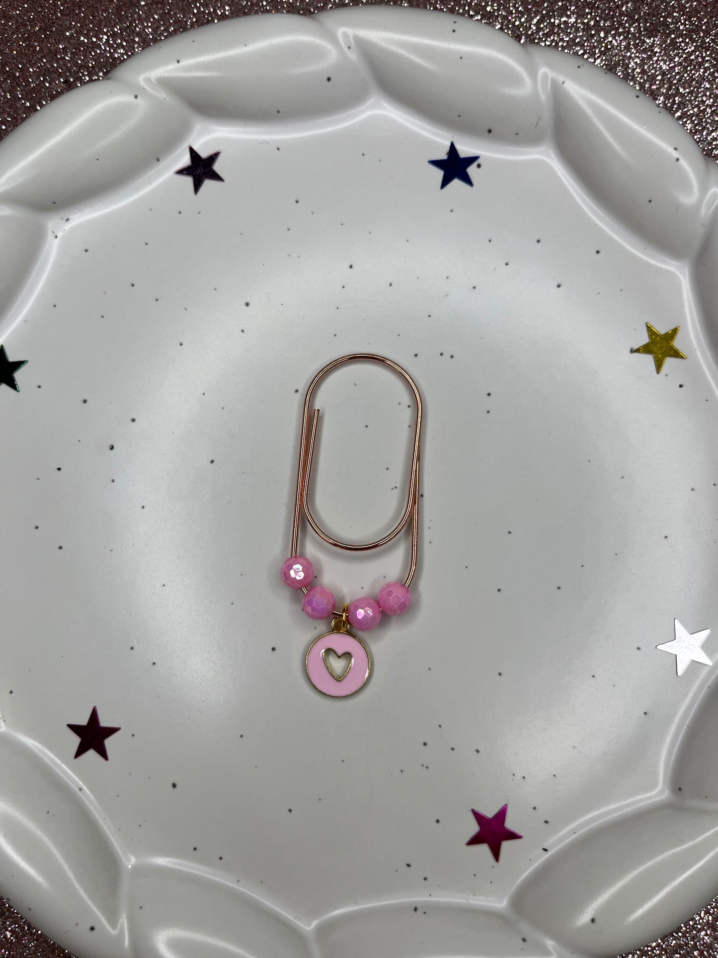 Large Paperclip Heart Charms
