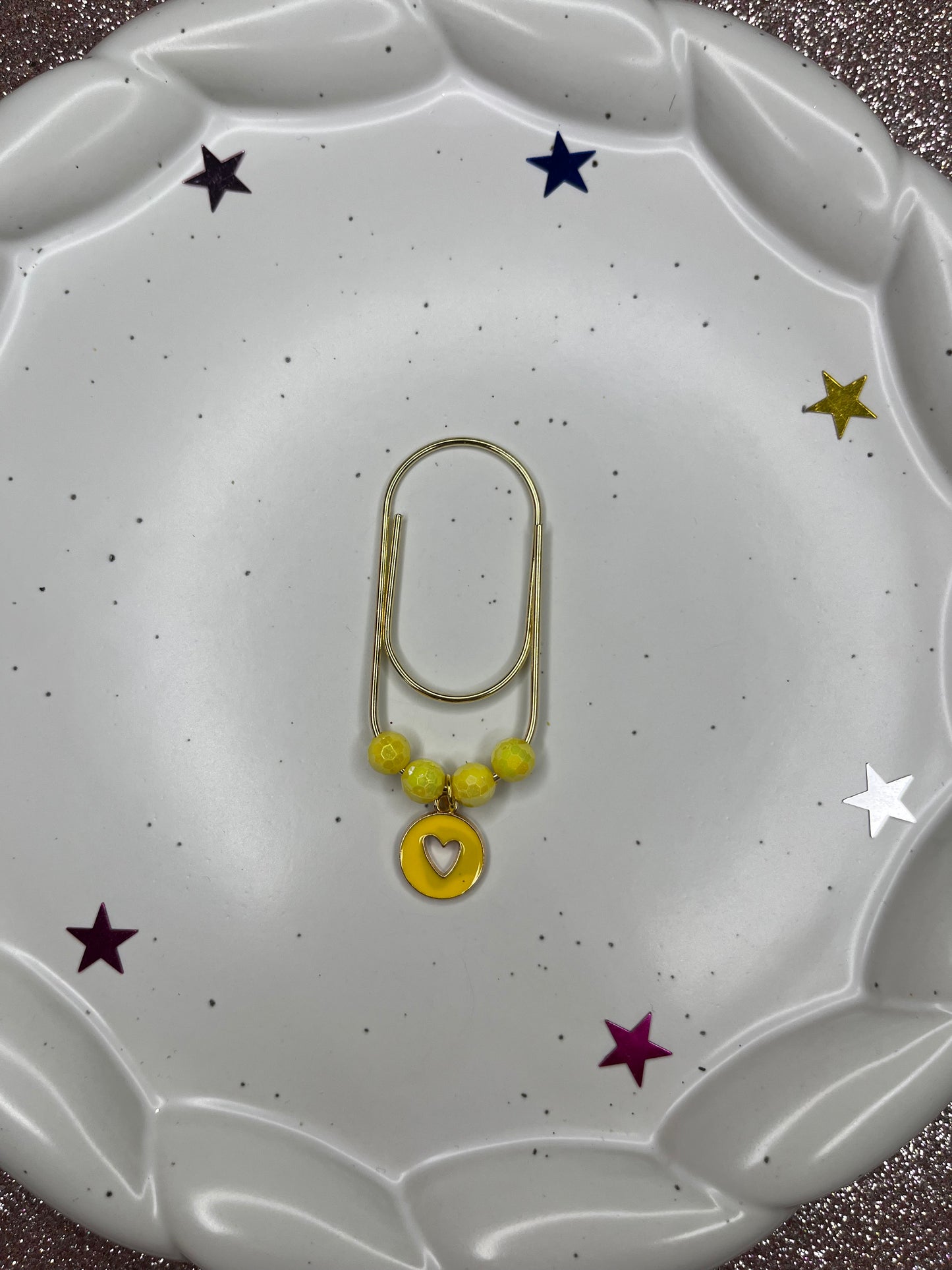 Large Paperclip Heart Charms