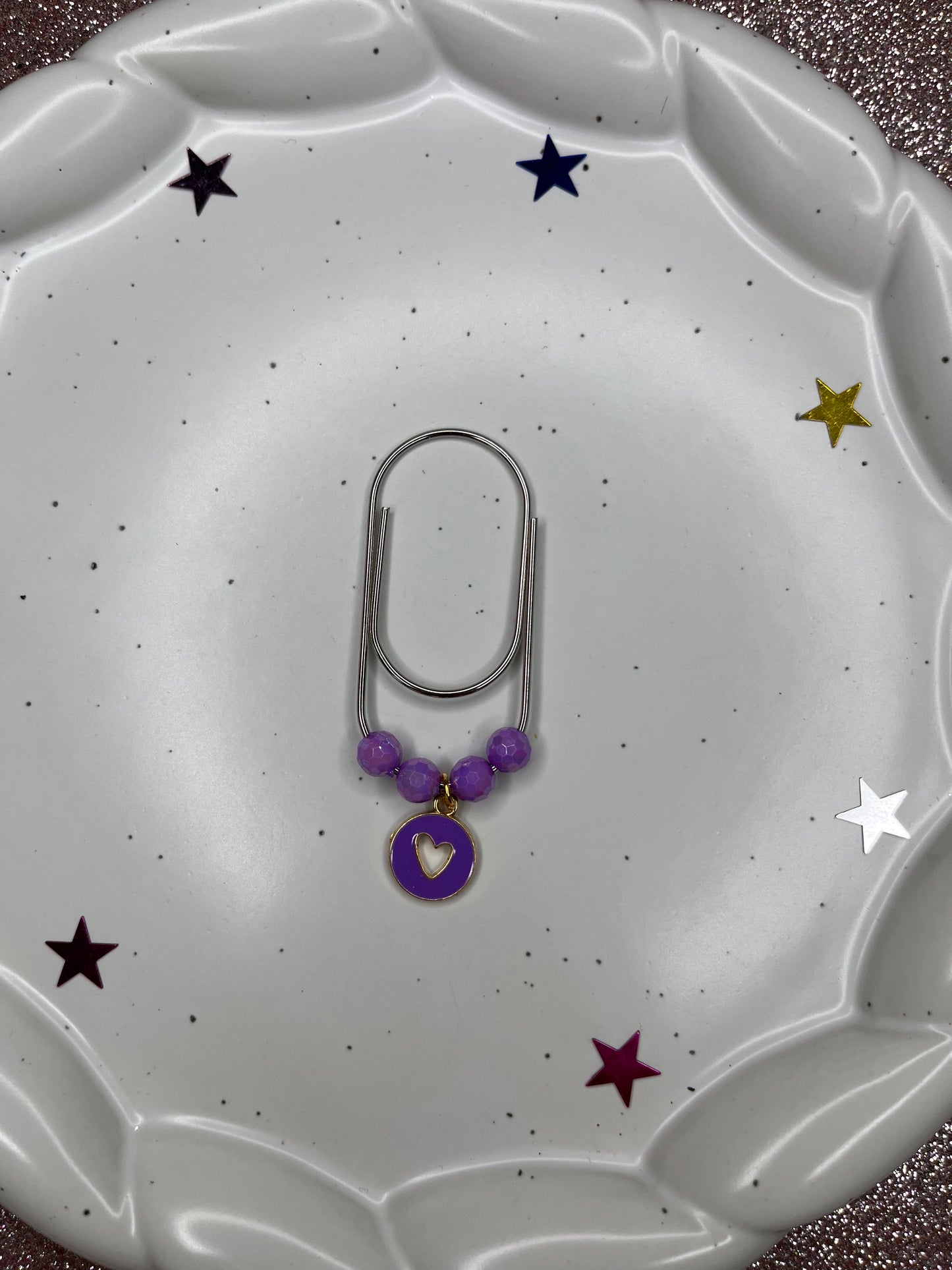Large Paperclip Heart Charms