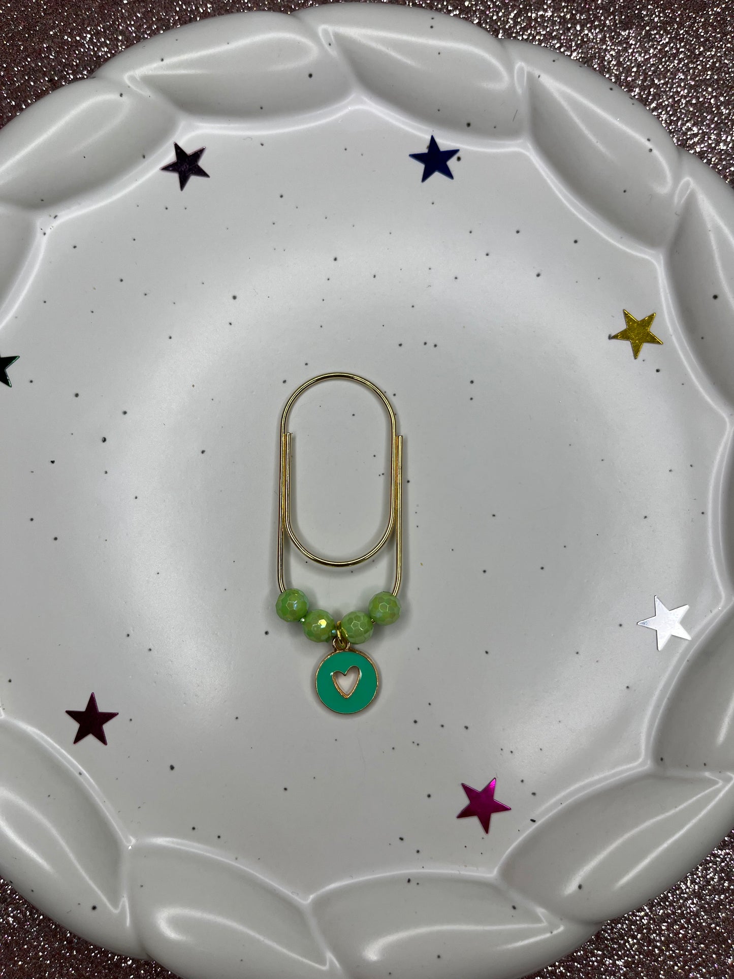 Large Paperclip Heart Charms
