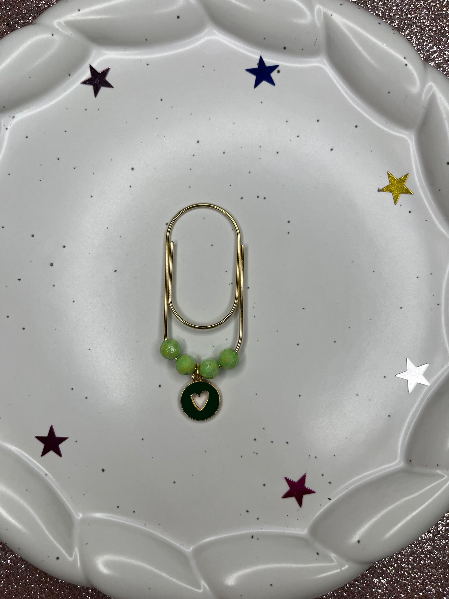 Large Paperclip Heart Charms