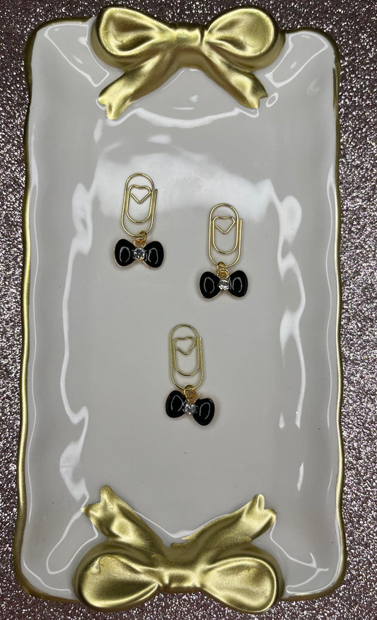 Mini Paperclip Bow Charms