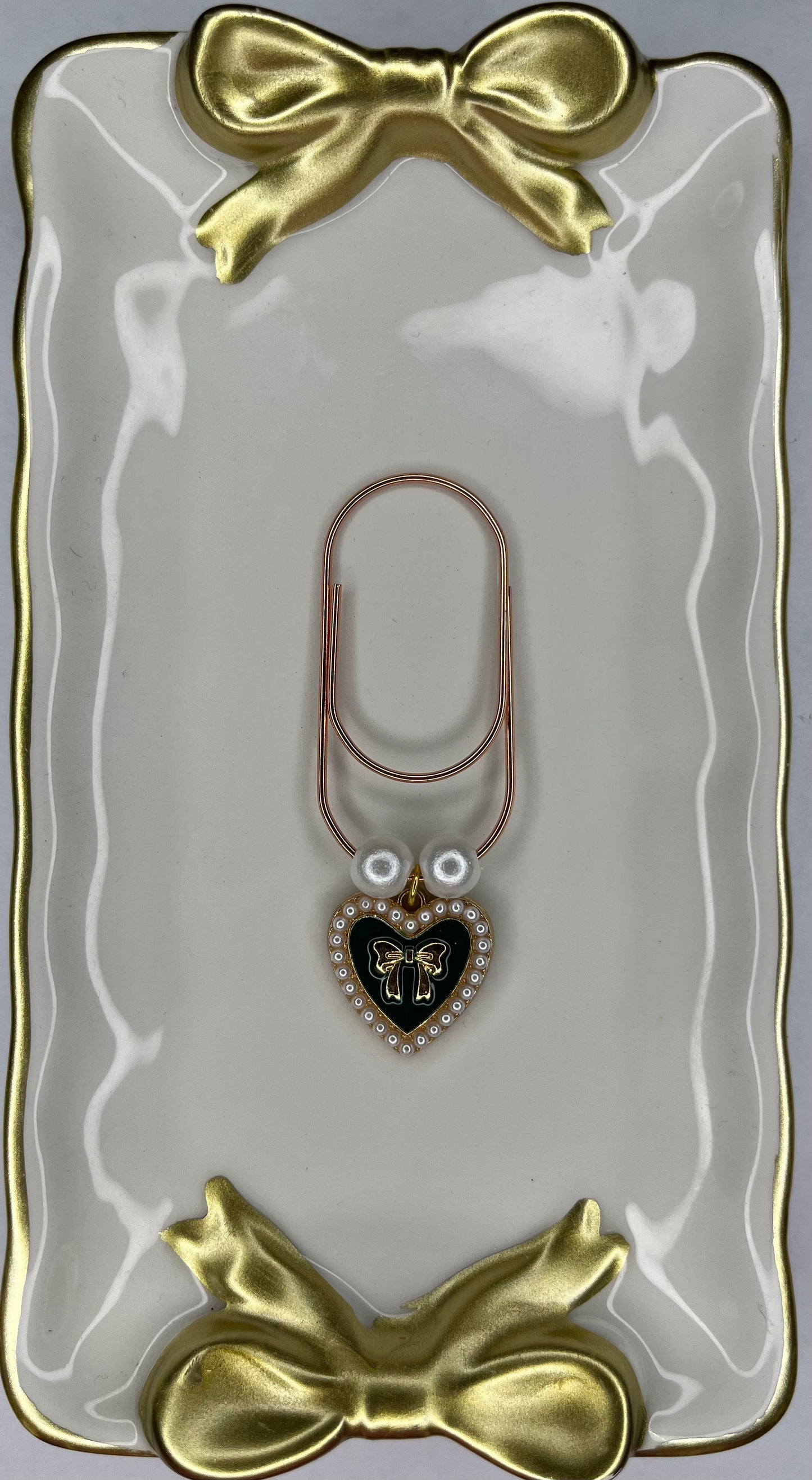 Large Paperclip Heart Charms