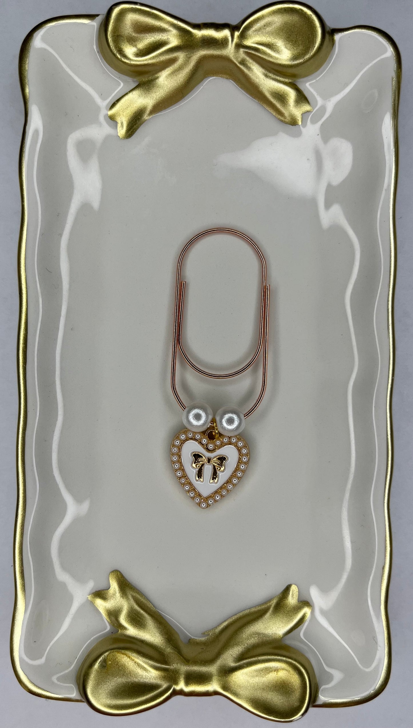 Large Paperclip Heart Charms