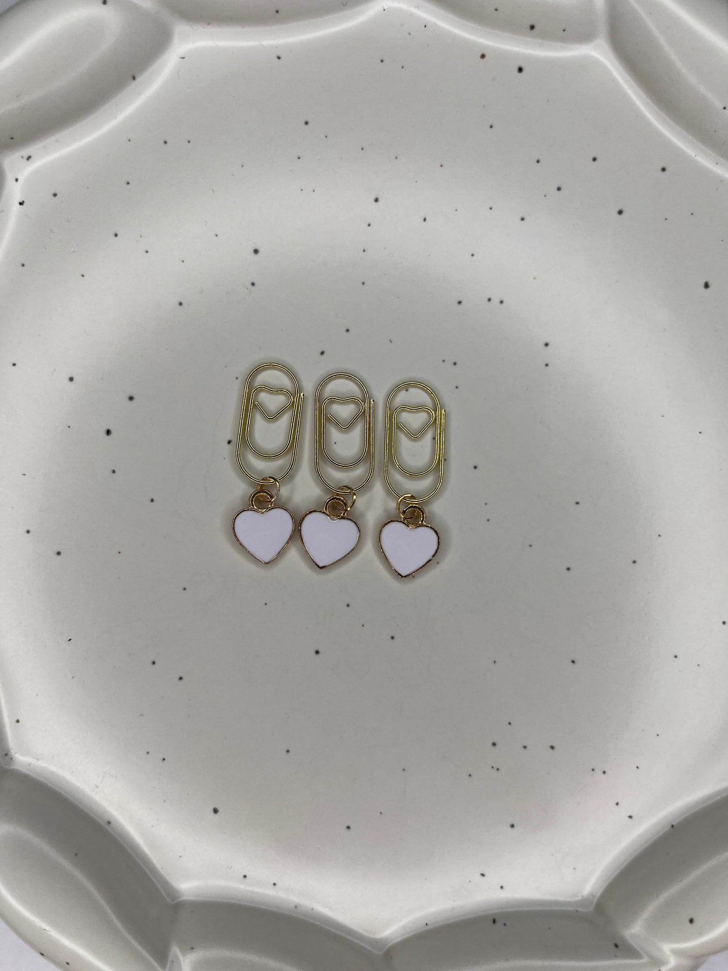 Mini Heart Paperclip Charms