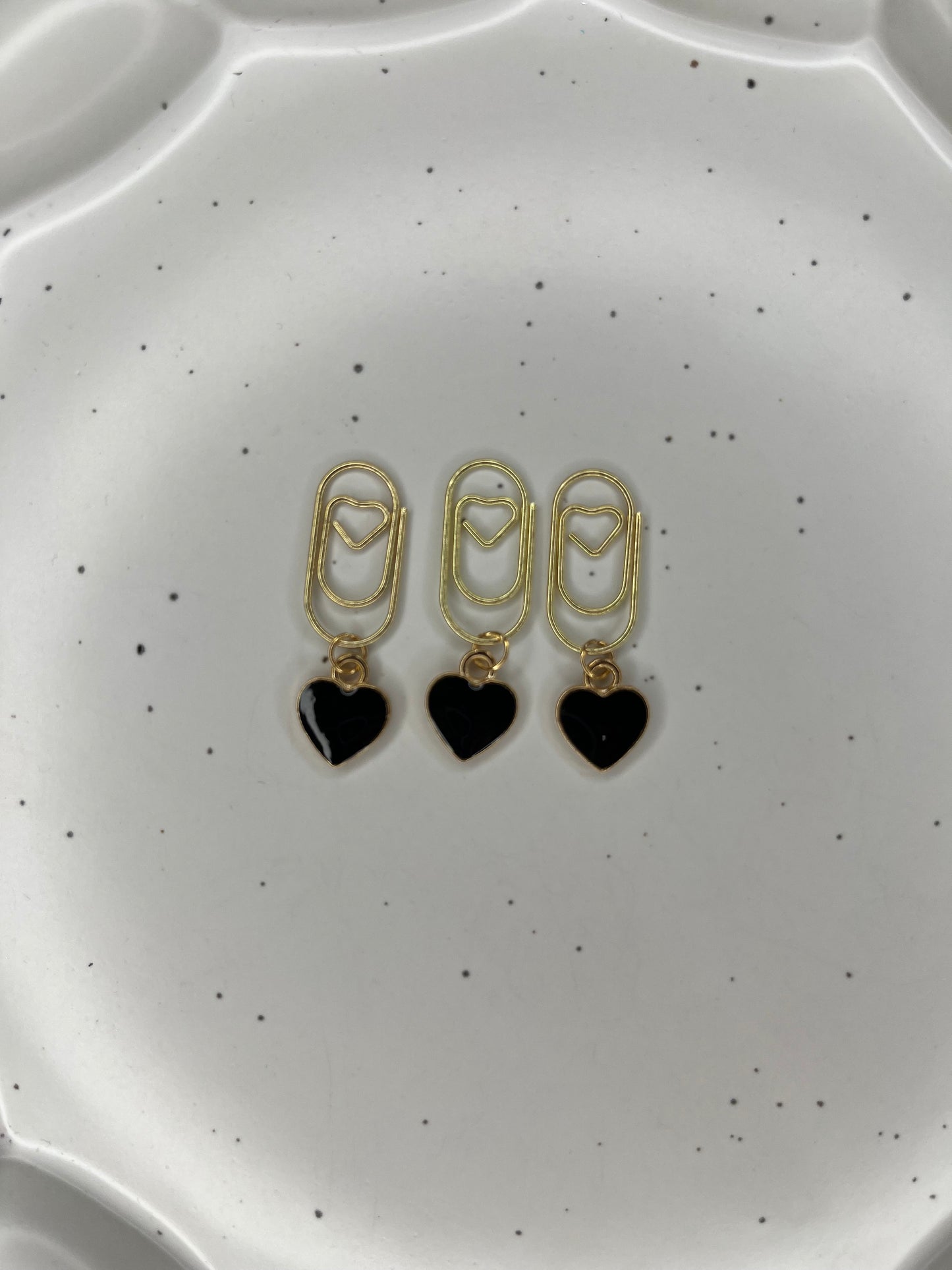 Mini Heart Paperclip Charms